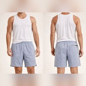 NWT RHONE Backspin 7” Lined Shorts Medium Arctic Blue Athletic Performance Men's